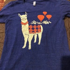 American Apparel llama t-shirt